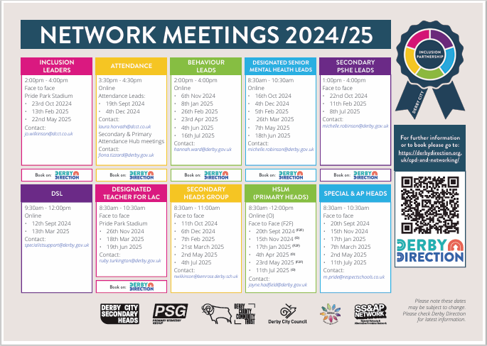Derby Direction - CPD and Networking Flyer Front Page